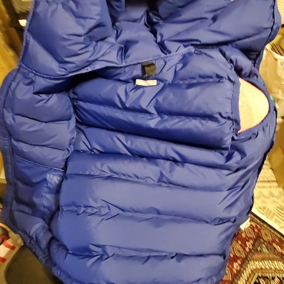 Adidas Royal Blue Hooded Puffer Vest. Duck Down. Mens Sz Large - Picture 7 of 8